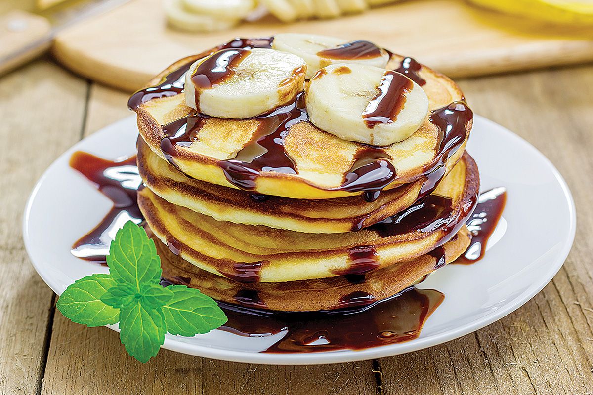 Chocolate & Banana Pancakes